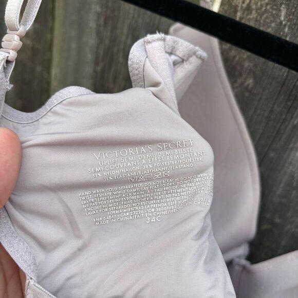 Victoria’s Secret Taupe Uplifting Semi Demi Bra 34C - Picture 4 of 4